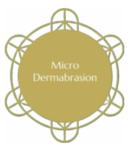 A circle with the word micro dermabrasion in it.